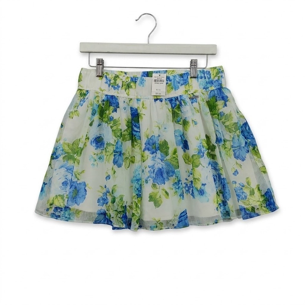 Abercrombie & Fitch Womens Fairy Cottagecore Coquette Mini Skirt L Floral NEW